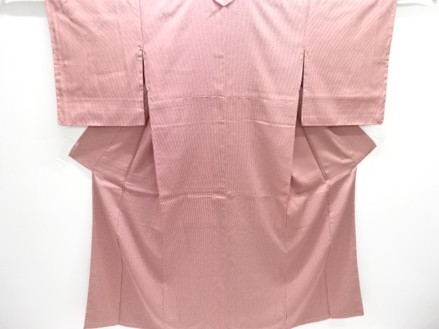 竹縞模様織り出しお召着物